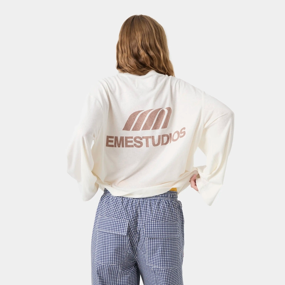 EME Studios Cream Long Sleeve Top